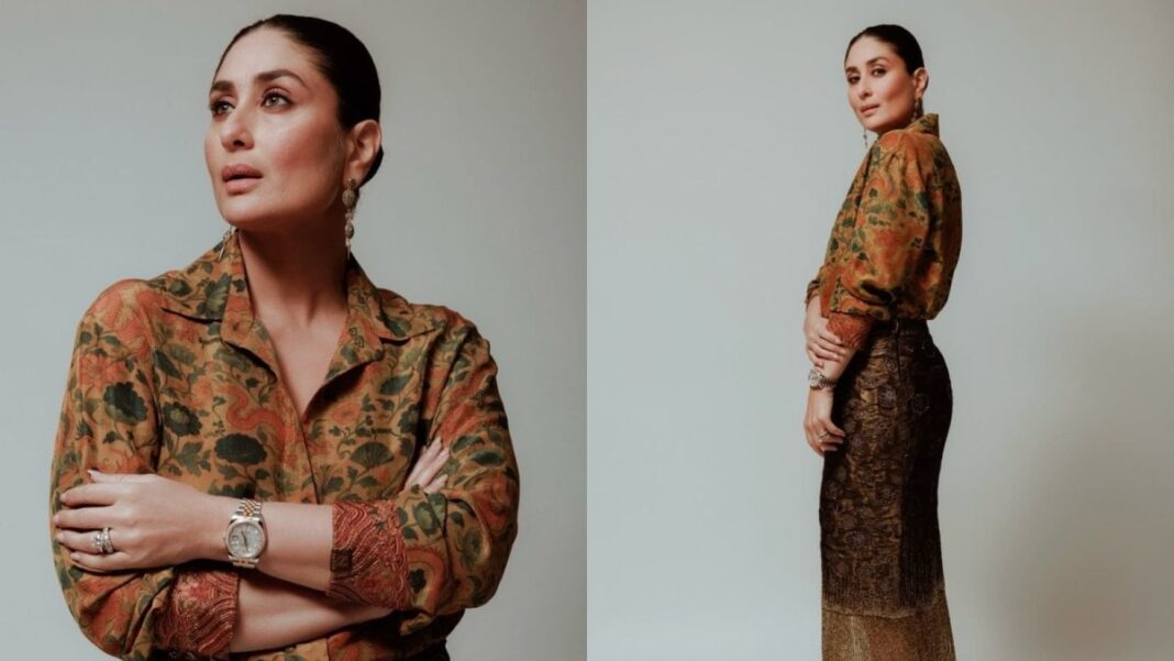 Kareena Kapoor’s Maximalist Ode To Brown In Ladakhi textile shirt, fringe skirt | Fashion News
