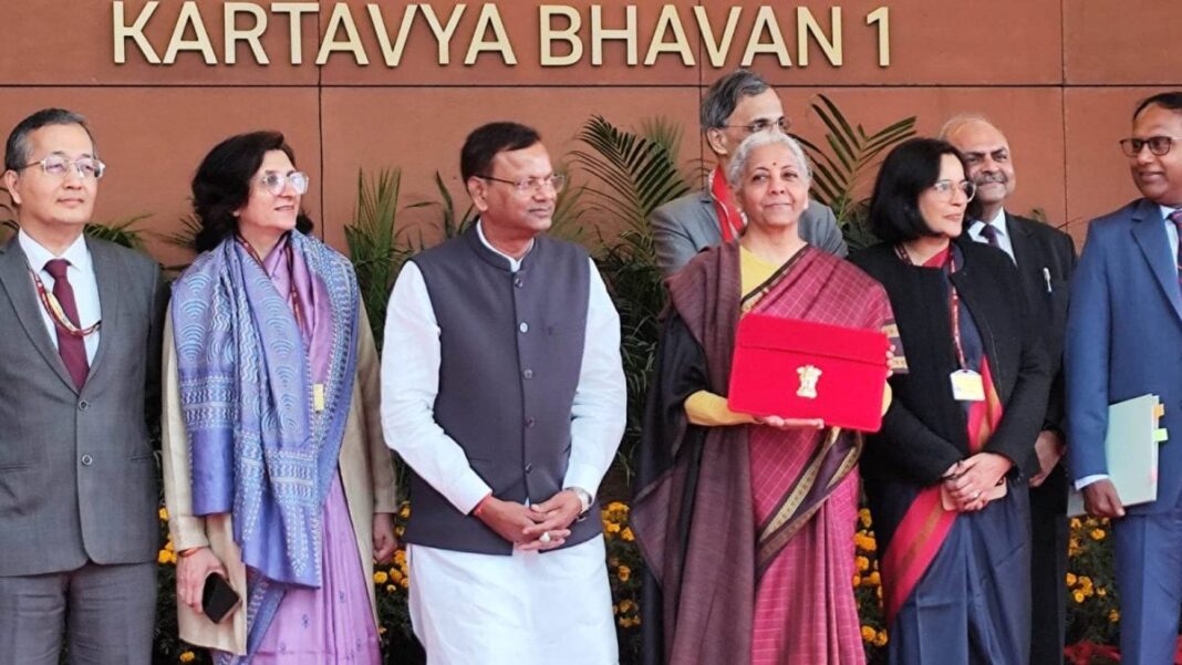 A Look Back At FM Nirmala Sitharaman’s Budget Day Sarees Over The Years